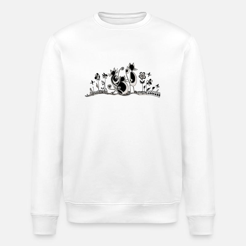 Chats - Sweat bio ROLLER Stanley/Stella Unisexe - blanc