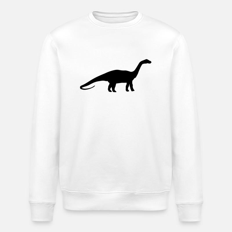 Dinosaur 1 - Stanley/Stella ROLLER Unisex Organic Sweatshirt - white