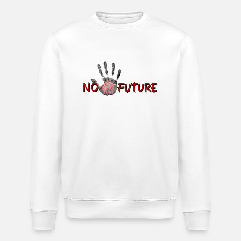 No Future Palm - Stanley/Stella Unisex Bio-Sweatshirt ROLLER - Weiß