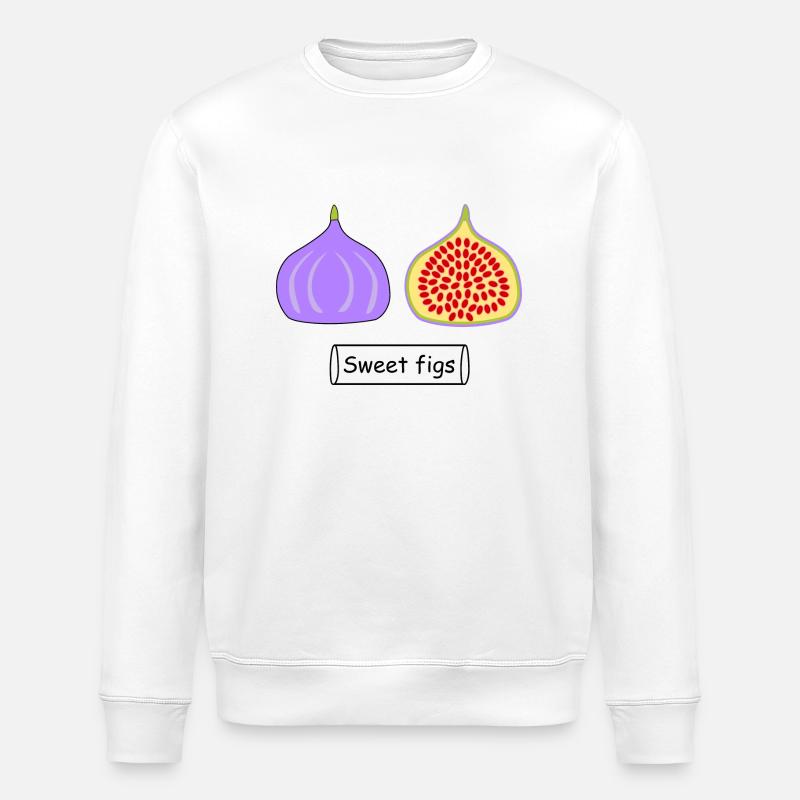 Figues douces - Sweat bio ROLLER Stanley/Stella Unisexe - blanc