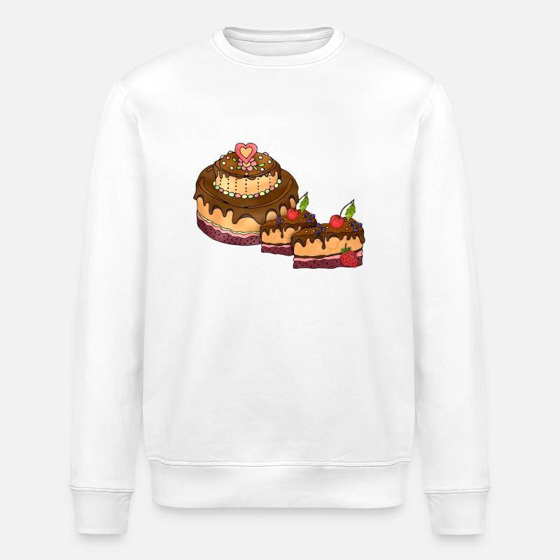 Kuchen - Stanley/Stella Unisex Bio-Sweatshirt ROLLER - Weiß