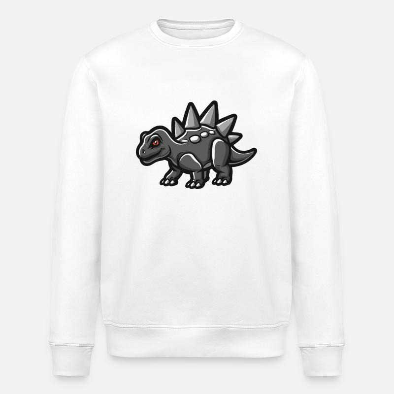 Dinosaur Comic - Stanley/Stella ROLLER Unisex Organic Sweatshirt - white