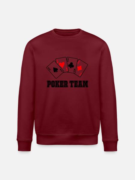 Poker Team - Stanley/Stella Unisex Bio-Sweatshirt ROLLER - Weiß