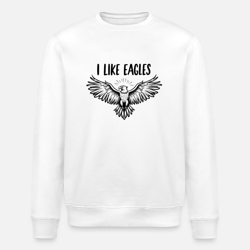 Aime les aigles - Sweat bio ROLLER Stanley/Stella Unisexe - blanc