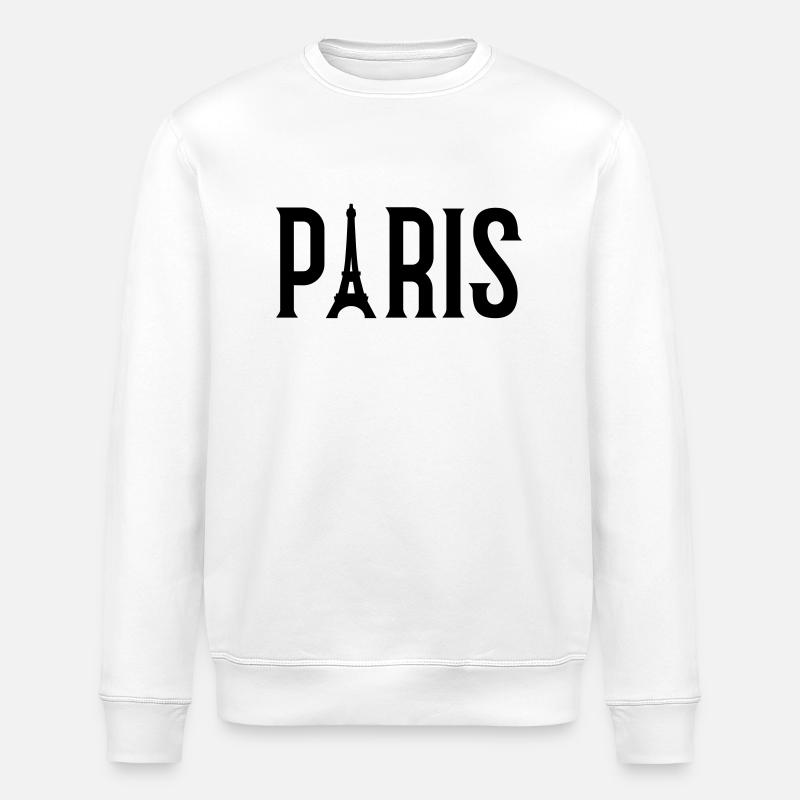 Paris - Sweat bio ROLLER Stanley/Stella Unisexe - blanc