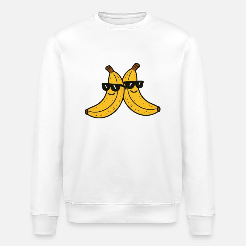 banane sonnenbrille 2 - Stanley/Stella Unisex Bio-Sweatshirt ROLLER - Weiß