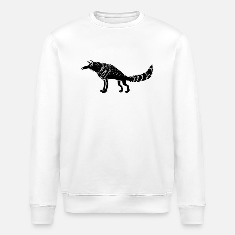 Wolf - Stanley/Stella Unisex Bio-Sweatshirt ROLLER - Weiß