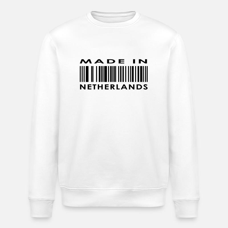 Made in Netherlands / Netherlands - Stanley/Stella ROLLER Unisex Organic Sweatshirt - white