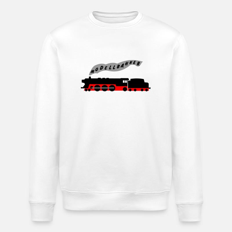 Modellbahner 2 - Sweat bio ROLLER Stanley/Stella Unisexe - blanc