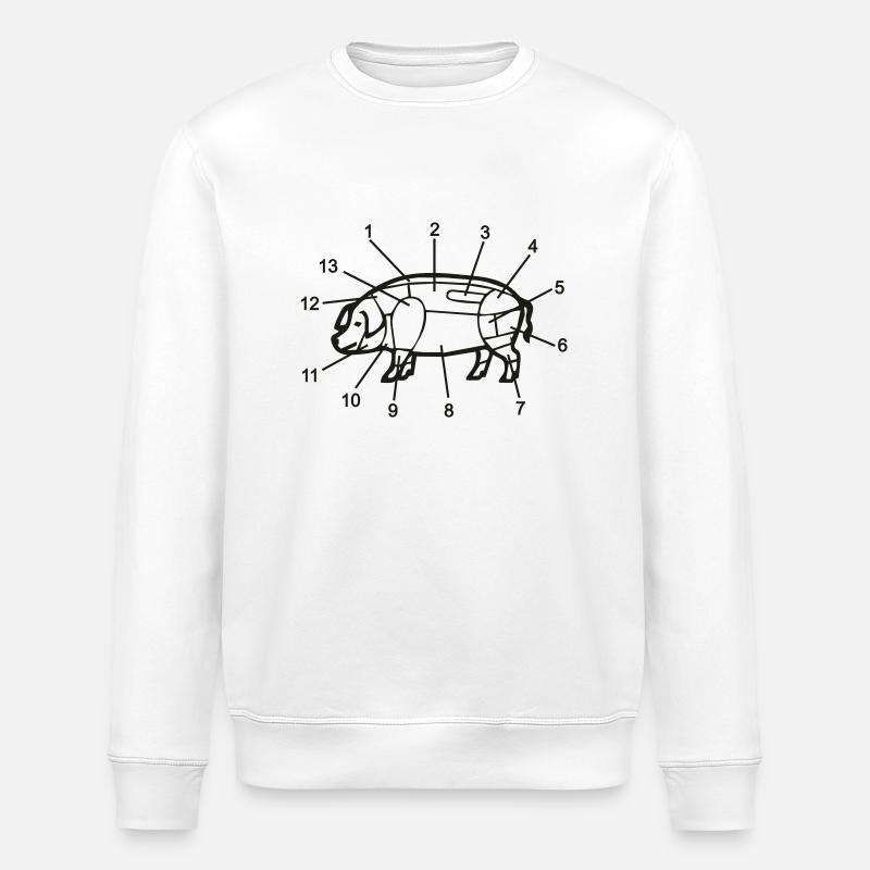 the_schwein - Stanley/Stella Unisex Bio-Sweatshirt ROLLER - Weiß