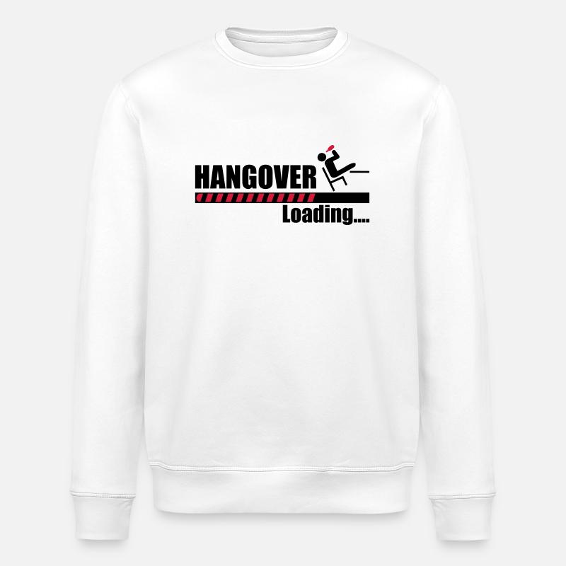 Hangover loading - Stanley/Stella ROLLER Unisex Organic Sweatshirt - white