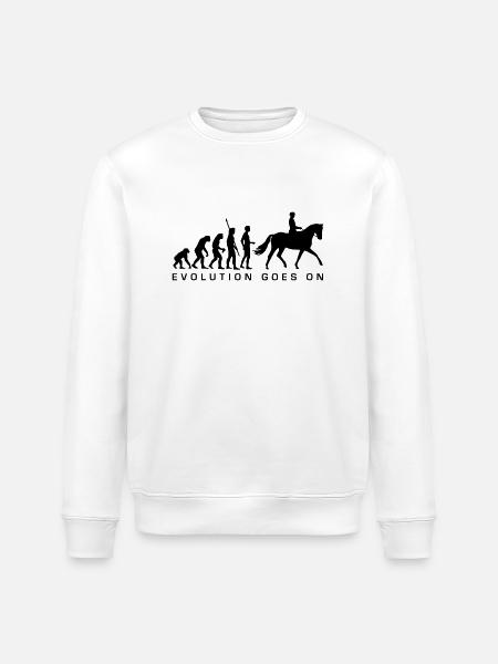 evolution_reiter_b - Stanley/Stella ROLLER Unisex Organic Sweatshirt - white