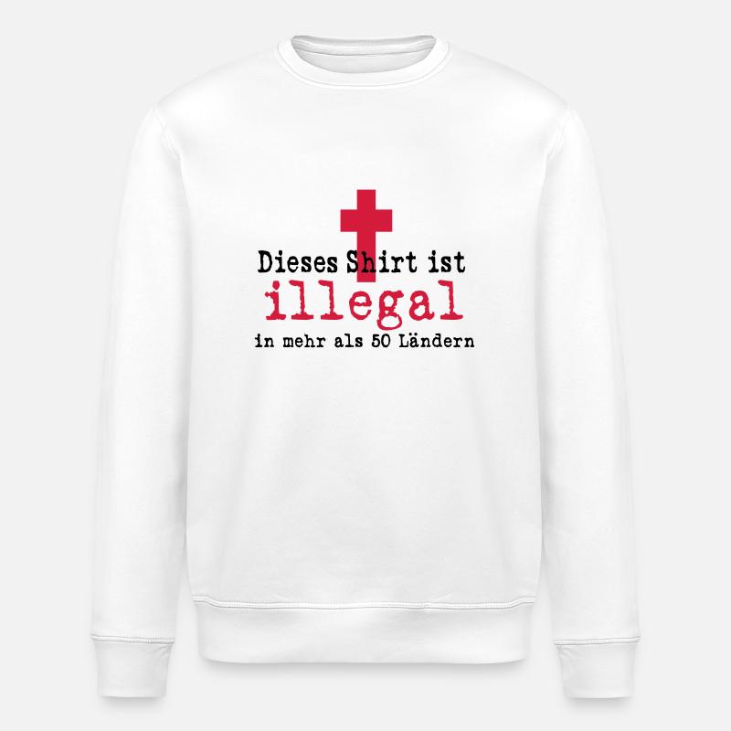 illegal - Stanley/Stella Unisex Bio-Sweatshirt ROLLER - Weiß
