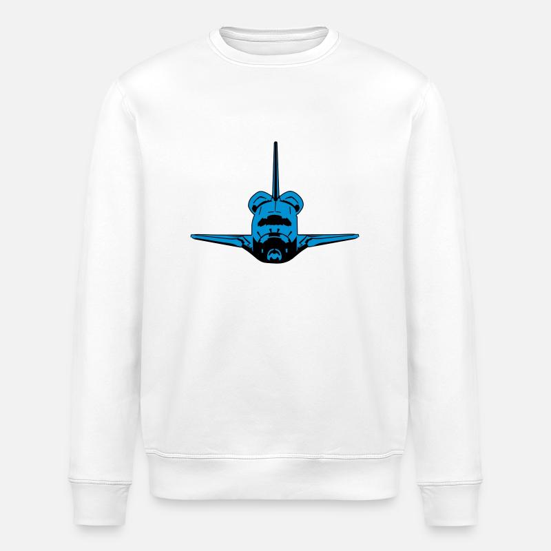 Space Shuttle - Stanley/Stella ROLLER Unisex Organic Sweatshirt - white