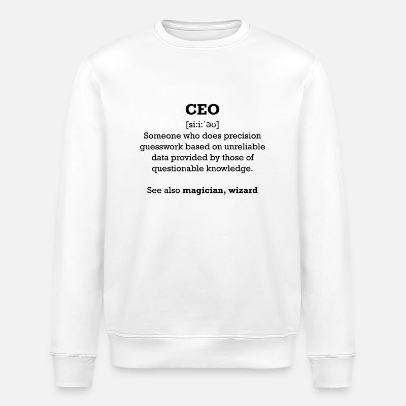 CEO - wizard - Stanley/Stella Unisex Bio-Sweatshirt ROLLER - Weiß
