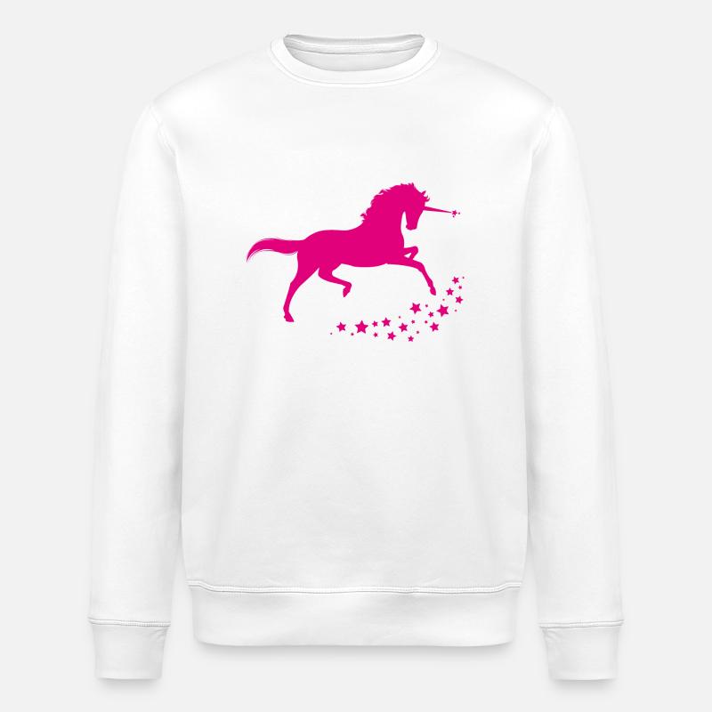 Einhorn - Stanley/Stella Unisex Bio-Sweatshirt ROLLER - Weiß