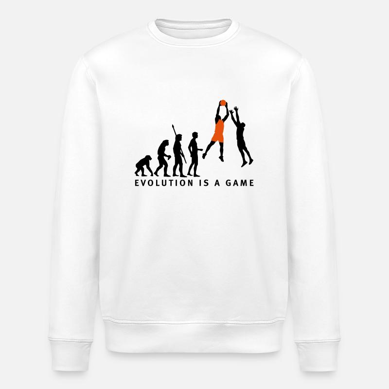 evolution_basketball_072011_d_2c - Stanley/Stella Unisex Bio-Sweatshirt ROLLER - Weiß