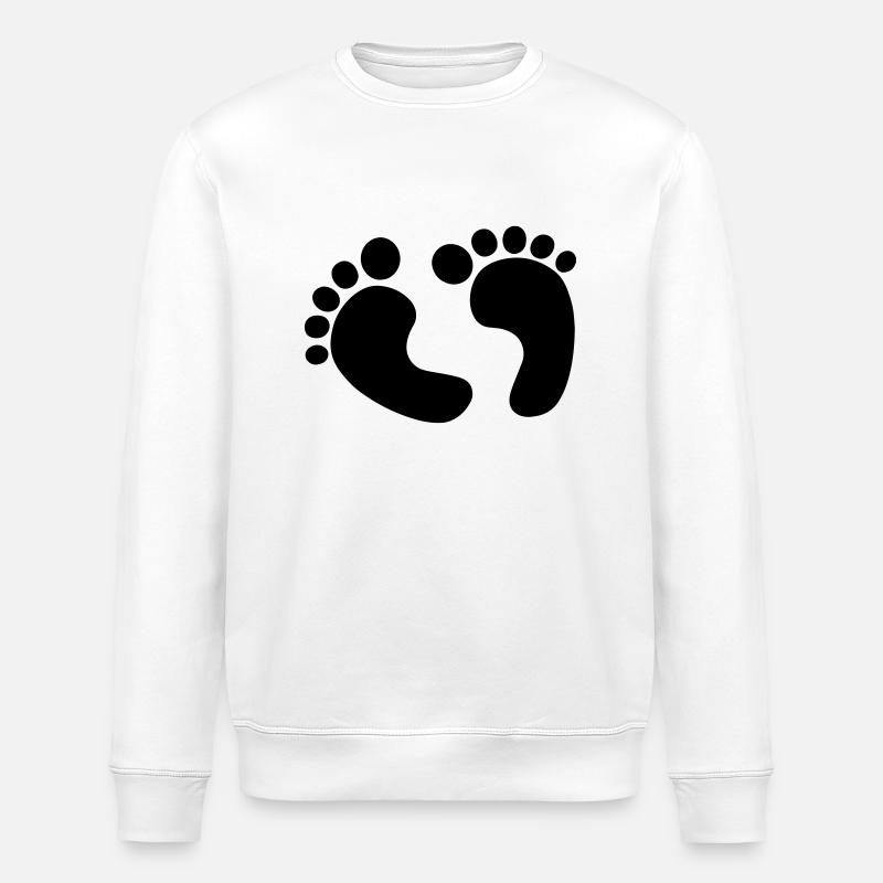 Pieds de Bébé - Sweat bio ROLLER Stanley/Stella Unisexe - blanc