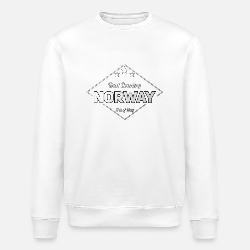 NORVÈGE - Sweat bio ROLLER Stanley/Stella Unisexe - blanc