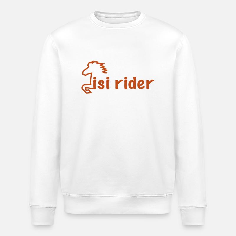 Islande à cheval - Sweat bio ROLLER Stanley/Stella Unisexe - blanc