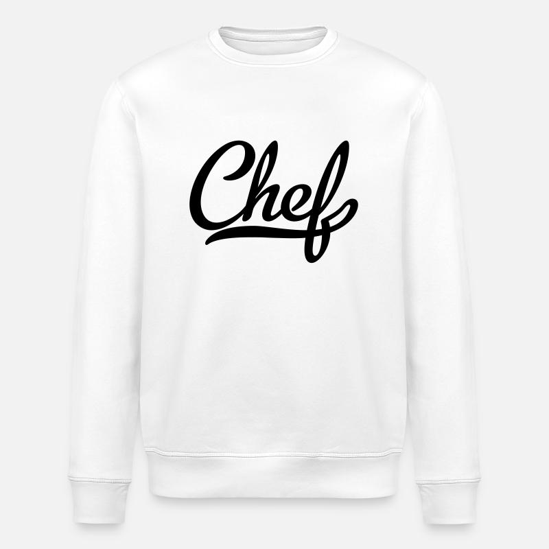 chef - Stanley/Stella ROLLER Unisex Organic Sweatshirt - white