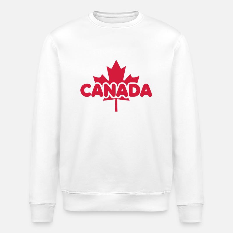 CANADA Maple Leaf - Stanley/Stella Unisex Bio-Sweatshirt ROLLER - Weiß