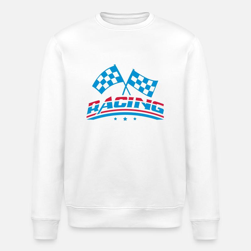 racing_de2 - Stanley/Stella Unisex Bio-Sweatshirt ROLLER - Weiß