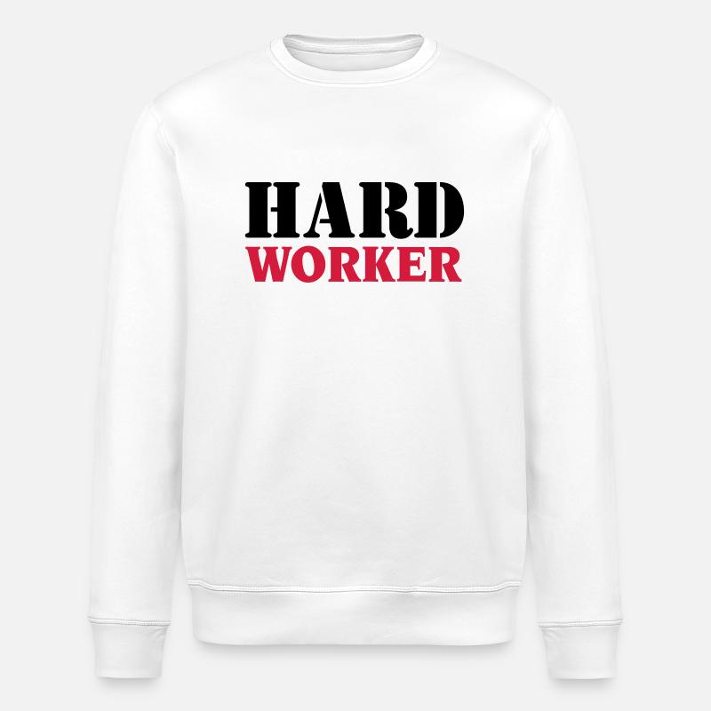 Hard worker - Stanley/Stella Unisex Bio-Sweatshirt ROLLER - Weiß