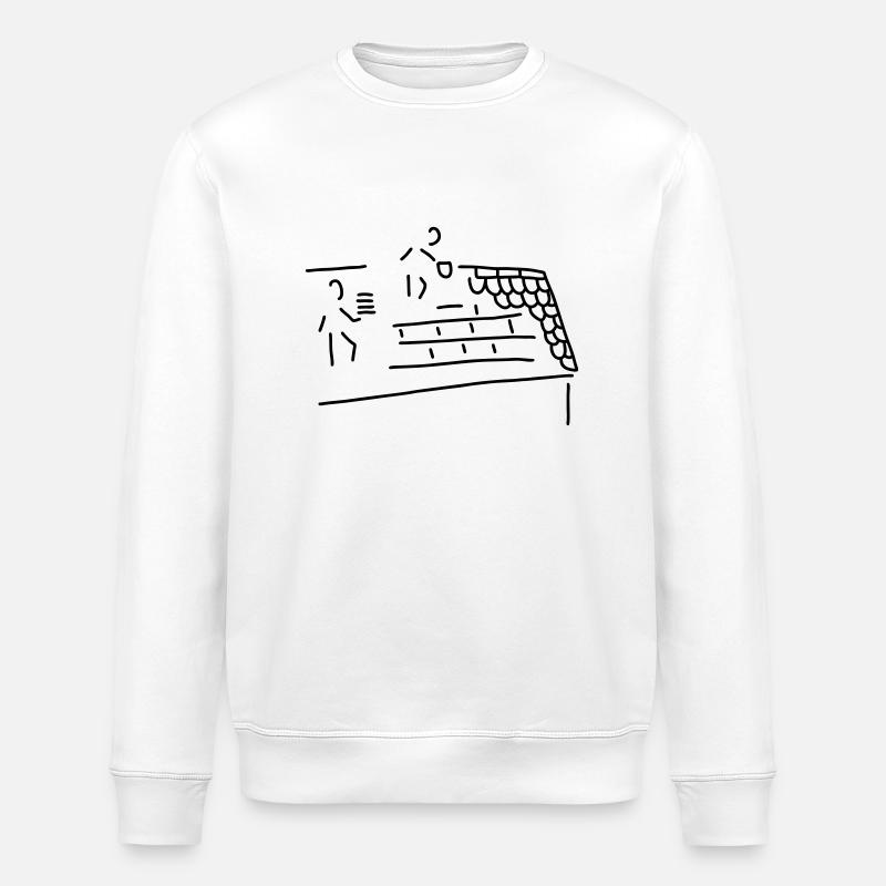 dachdecker - Stanley/Stella Unisex Bio-Sweatshirt ROLLER - Weiß