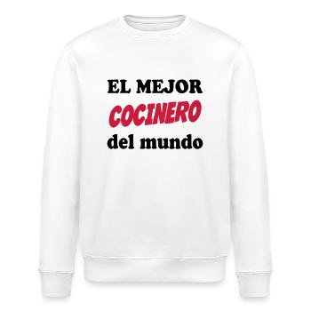 El mejor cocinero del mundo 111 - Stanley/Stella Unisex Bio-Sweatshirt ROLLER - Weiß - Vorne - Nik (191cm)