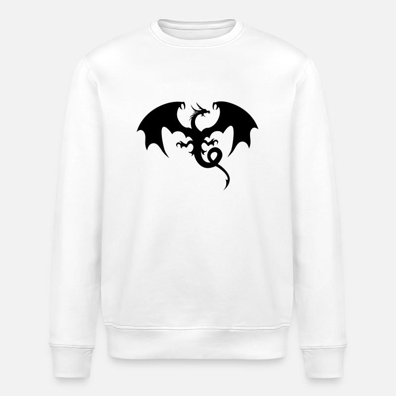 Drachen - Stanley/Stella Unisex Bio-Sweatshirt ROLLER - Weiß