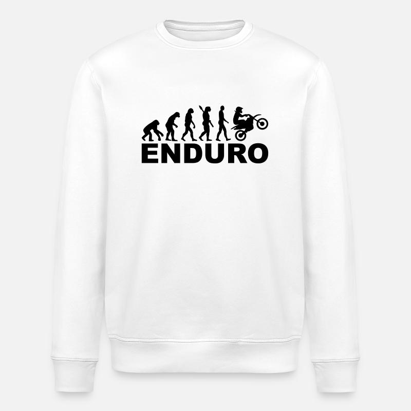 Enduro - Stanley/Stella ROLLER Unisex Organic Sweatshirt - white