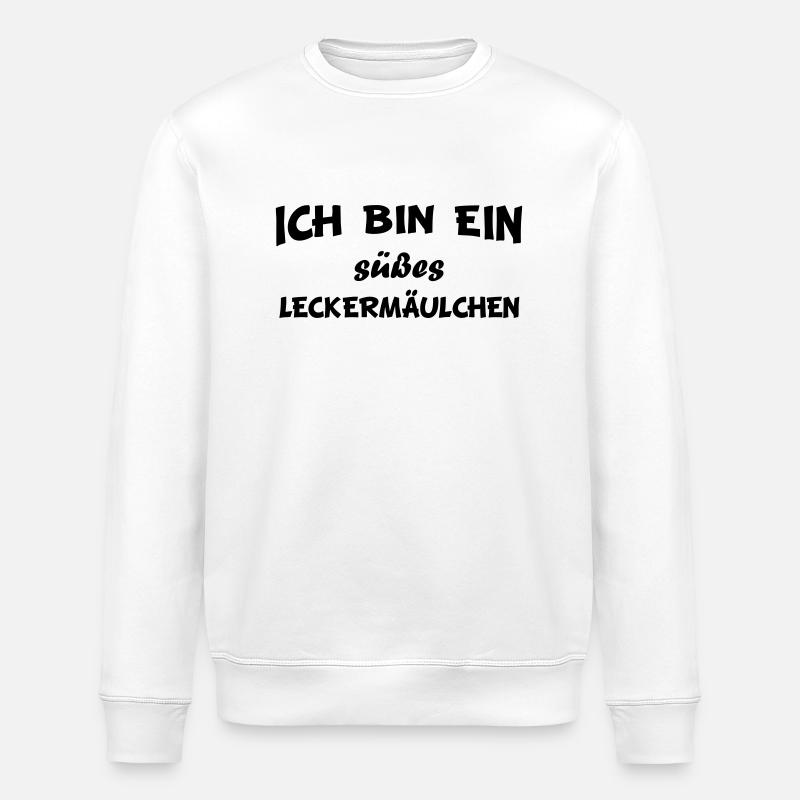 Ich süßes Leckermäulchen - Stanley/Stella Unisex Bio-Sweatshirt ROLLER - Weiß
