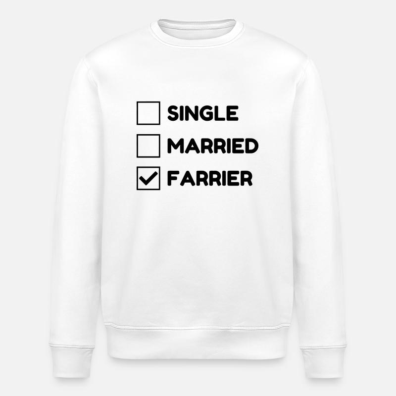 Maréchal-Ferrant / Maréchal ferrant / Métier / Job - Sweat bio ROLLER Stanley/Stella Unisexe - blanc