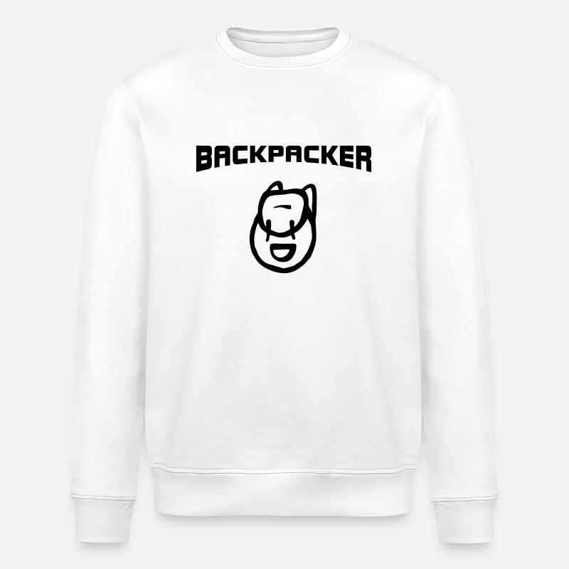 Backpacker Rucksack - Stanley/Stella Unisex Bio-Sweatshirt ROLLER - Weiß