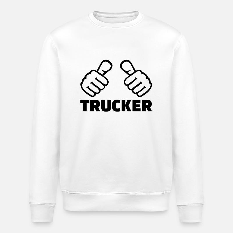 Trucker - Stanley/Stella ROLLER Unisex Organic Sweatshirt - white