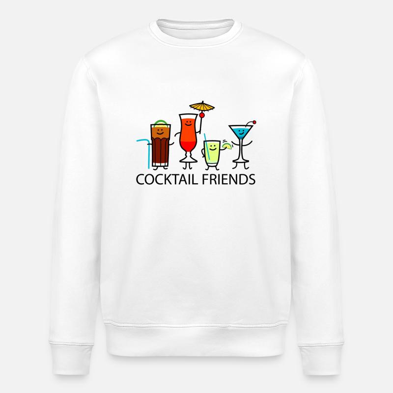 Cocktail Friends - Stanley/Stella Unisex Bio-Sweatshirt ROLLER - Weiß