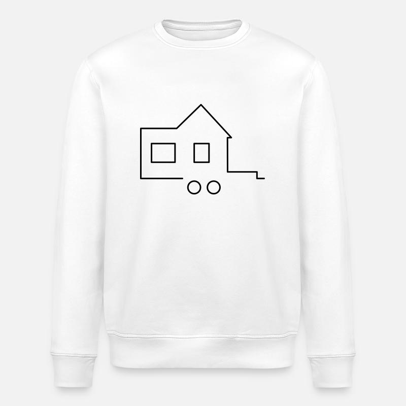 Tiny House - Stanley/Stella Unisex Bio-Sweatshirt ROLLER - Weiß