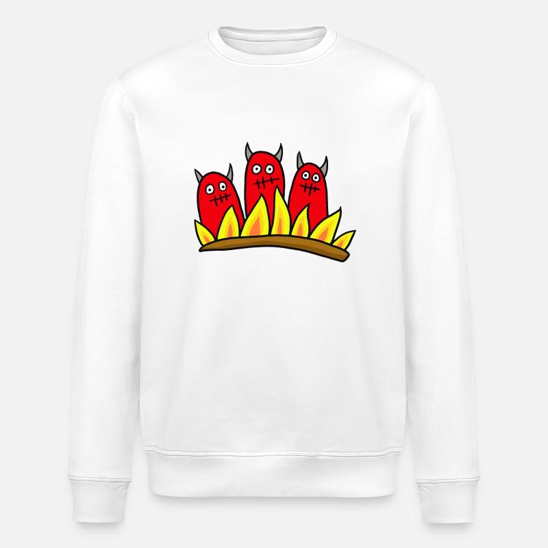 3 Devils - Stanley/Stella ROLLER Unisex Organic Sweatshirt - white