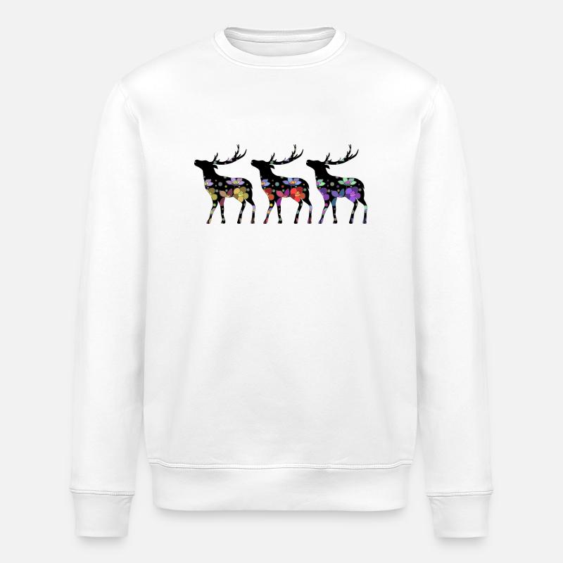 Hirsch - Stanley/Stella Unisex Bio-Sweatshirt ROLLER - Weiß