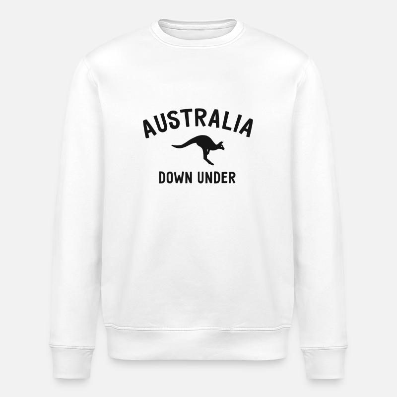 Australie - Australie - Australie - Kangourou - Sweat bio ROLLER Stanley/Stella Unisexe - blanc