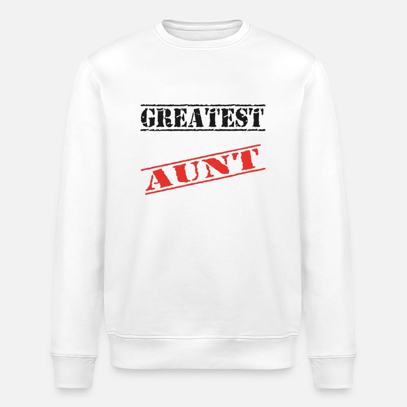 Greatest aunt - Sweat bio ROLLER Stanley/Stella Unisexe - blanc