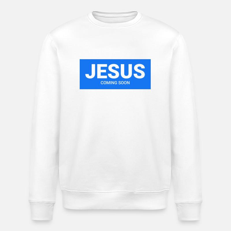 Jesus - Stanley/Stella Unisex Bio-Sweatshirt ROLLER - Weiß