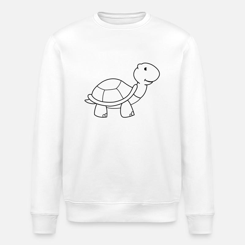 turtle - Stanley/Stella ROLLER Unisex Organic Sweatshirt - white