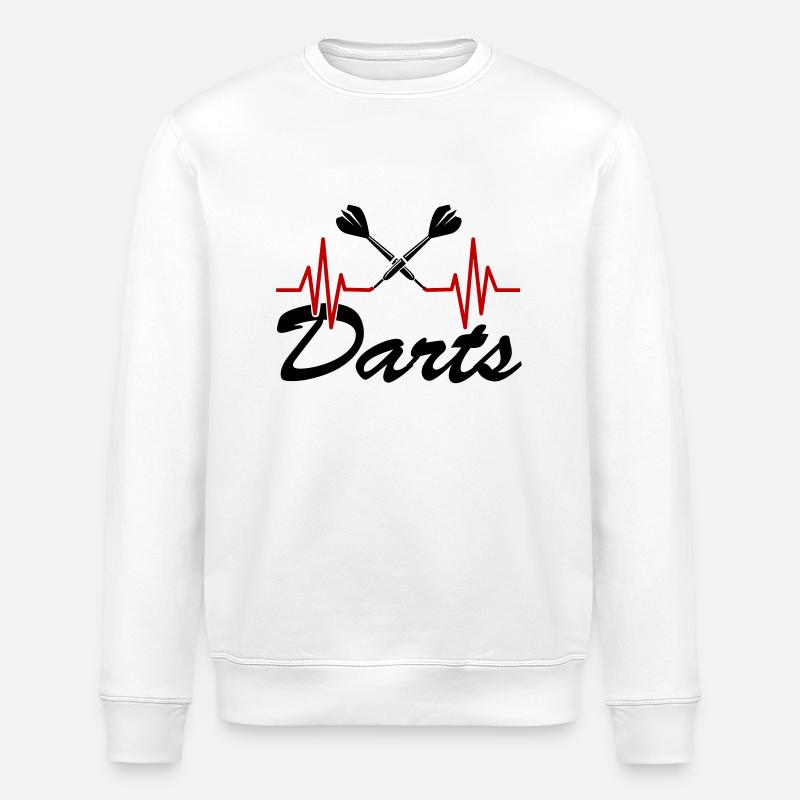 Fléchettes 01 - Sweat bio ROLLER Stanley/Stella Unisexe - blanc