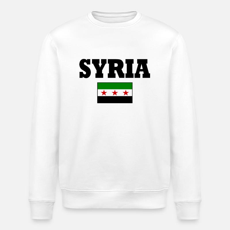Drapeau de la Syrie - Sweat bio ROLLER Stanley/Stella Unisexe - blanc