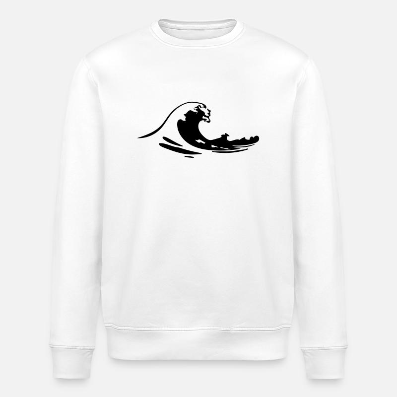 surf - Stanley/Stella ROLLER Unisex Organic Sweatshirt - white