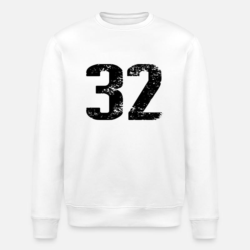 32 Number Leotard - Stanley/Stella ROLLER Unisex Organic Sweatshirt - white