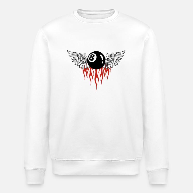 8 ball - Stanley/Stella Unisex Bio-Sweatshirt ROLLER - Weiß