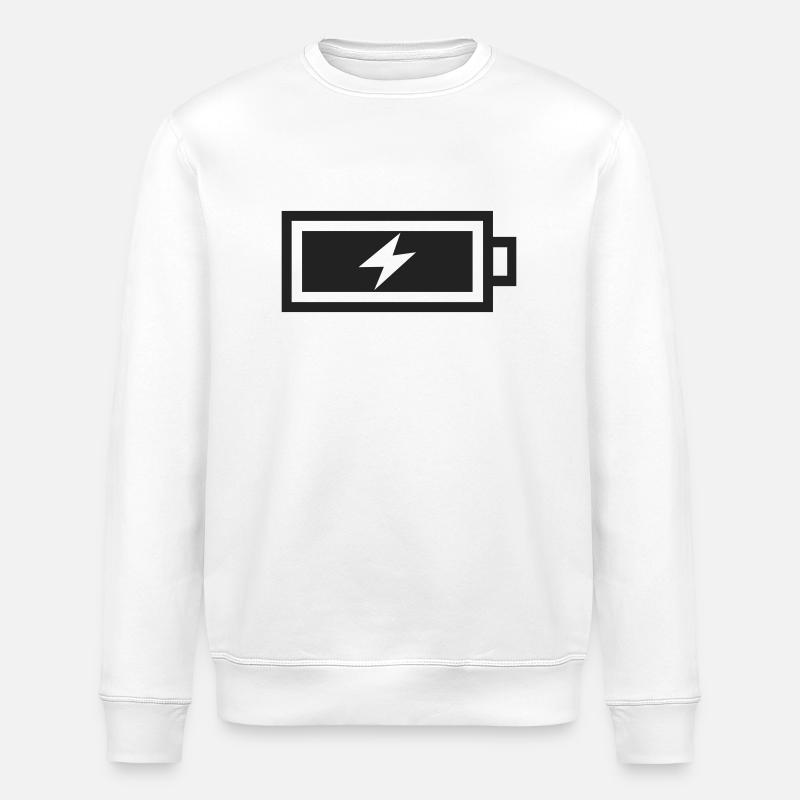 Auftanken / Charge - Stanley/Stella Unisex Bio-Sweatshirt ROLLER - Weiß